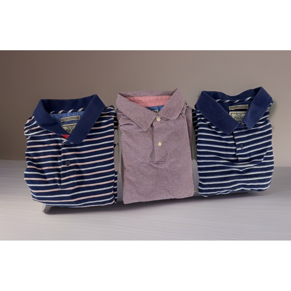 Jos A Bank 1905 Men's Polo Shirt XL Lot 3 Shirts Short Sleeve Summer Golf